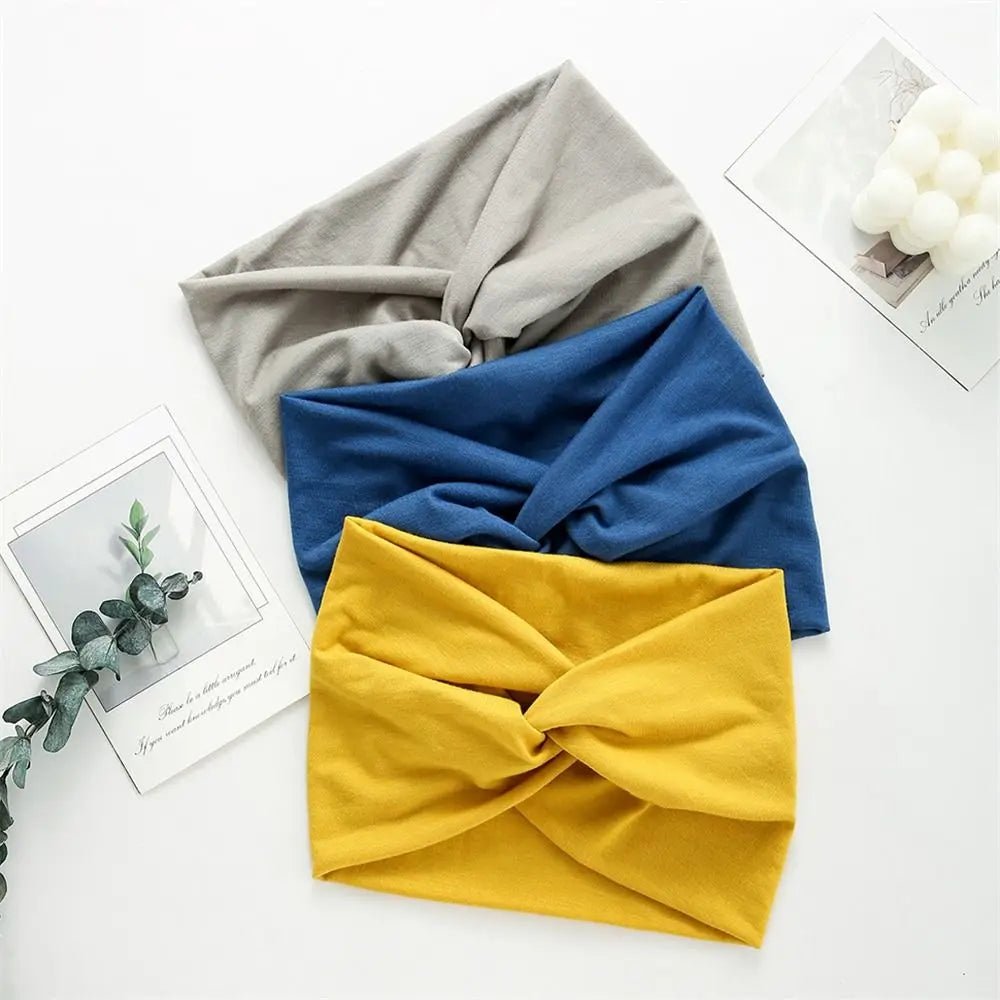 Hair Accessories Twisted Extra Large Thick Wide Headbands Turban Workout Headband Head Wraps for Women - Gorgeous Strands Retail