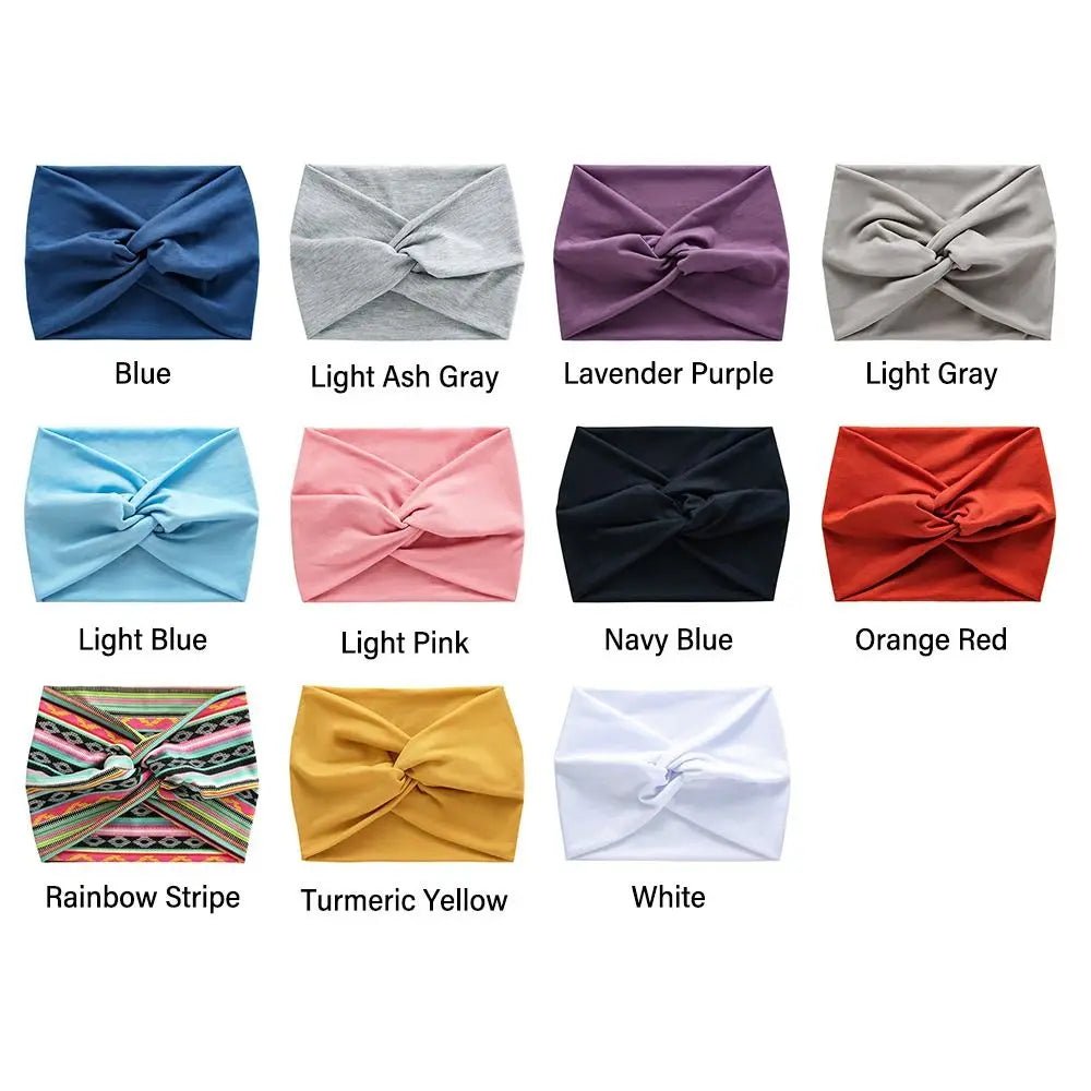Hair Accessories Twisted Extra Large Thick Wide Headbands Turban Workout Headband Head Wraps for Women - Gorgeous Strands Retail