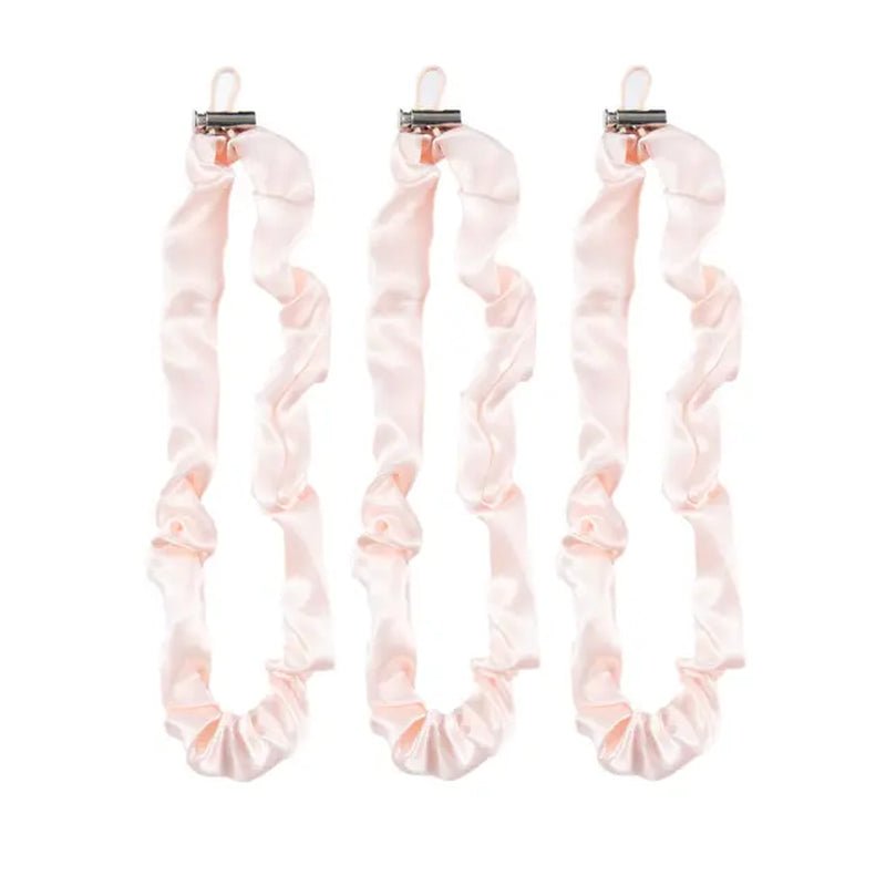3Pcs Adjustable Extra Length Scrunchie Elastic Tie Hair Rope No Slip Silky Satin Hair Loop Rubber Band for Girl Thick Curly Hair - Gorgeous Strands Retail
