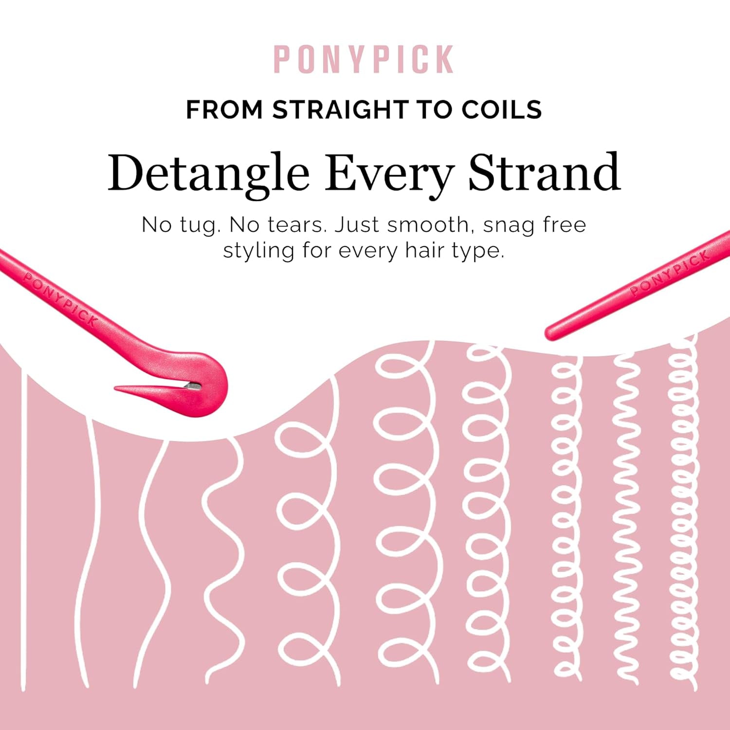 Hair Elastic Rubber Bands Cutter - Easy to Use, Pain-Free, No Hair Damage - Ponytail Tool for Kids & Toddlers (3 Packs & 50 Brown Elastics)