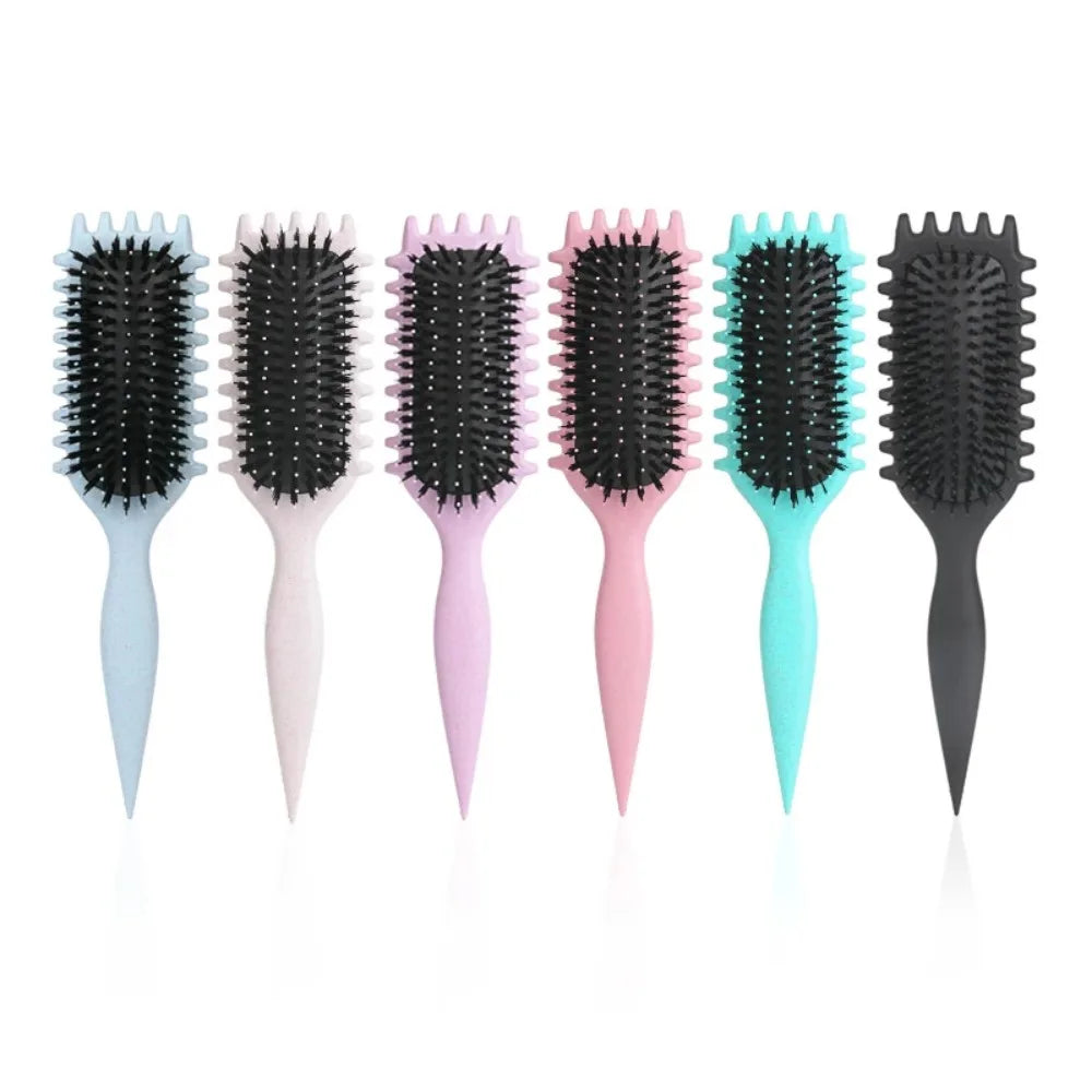Women'S Hair Comb Hollow Shaped Curly Hair Comb Multi Functional Scalp Massage and Anti-Static Fluffy Hair Brush Hairstyle Tools