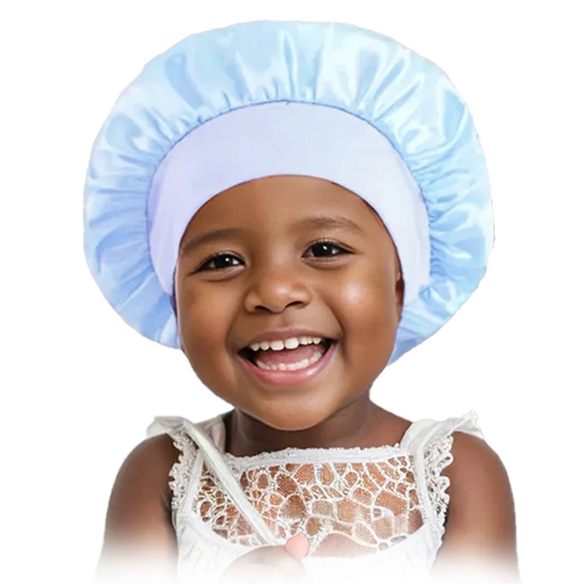 Gorgeous Strands Satin Bonnets for Kids with Wide Edge Elastic Silk | Good for Protecting your kids hair at home and while sleeping - Gorgeous Strands Retail