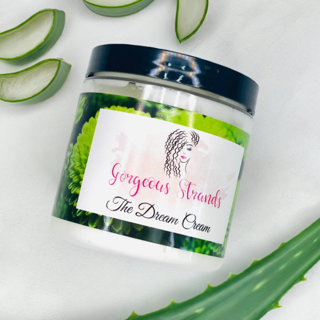 Gorgeous Strands The Dream Cream natural hair twisting cream available in 8 and 16 oz - Gorgeous Strands Retail
