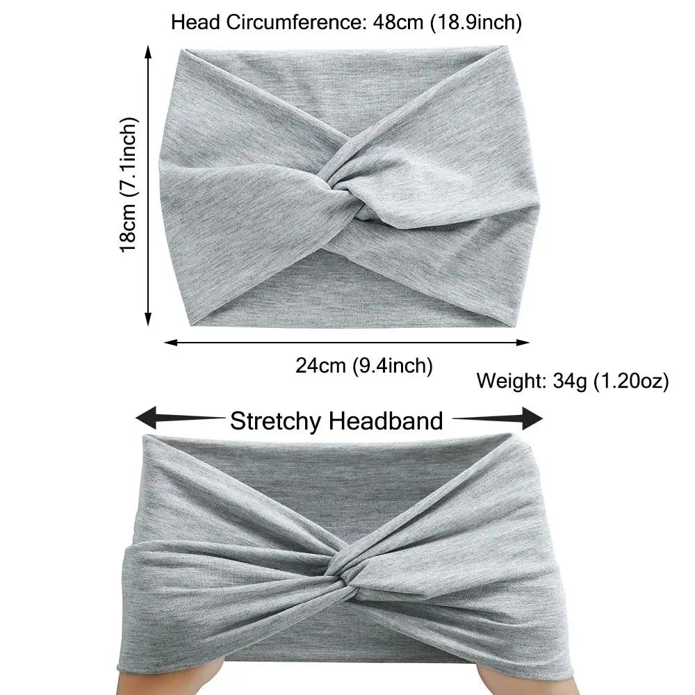 Hair Accessories Twisted Extra Large Thick Wide Headbands Turban Workout Headband Head Wraps for Women - Gorgeous Strands Retail