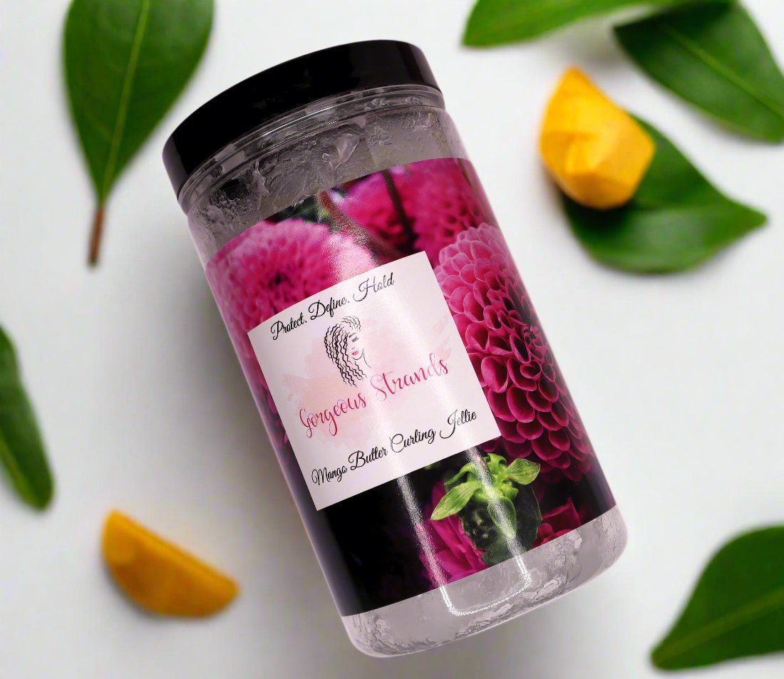 Made to Order Mango Butter Curling Jellie | Curl Defining Custard | 8, 16, 32 oz - Gorgeous Strands Retail