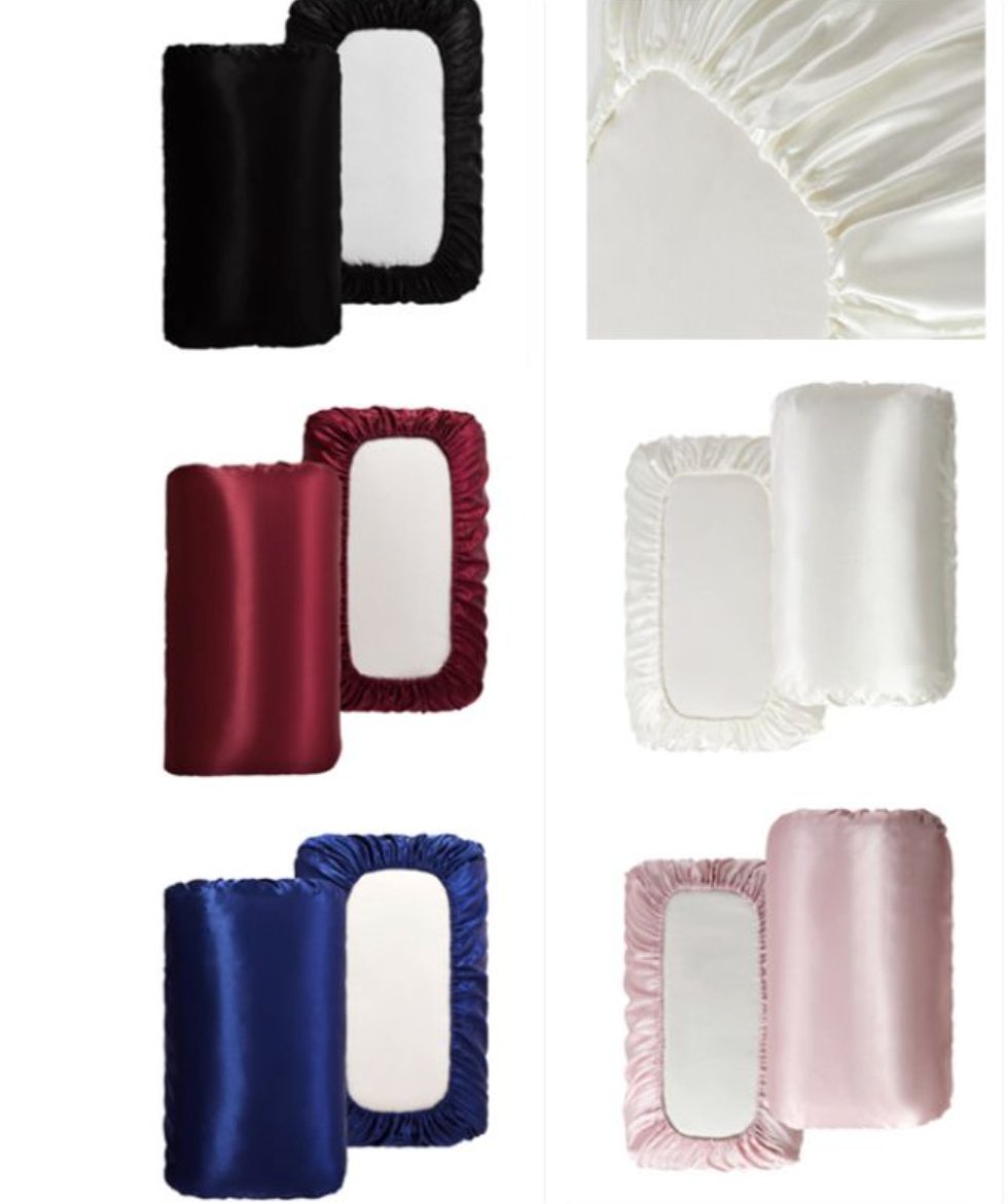 Satin Pillow Case with Elastic to Protect Your Skin and Hair - Gorgeous Strands Retail