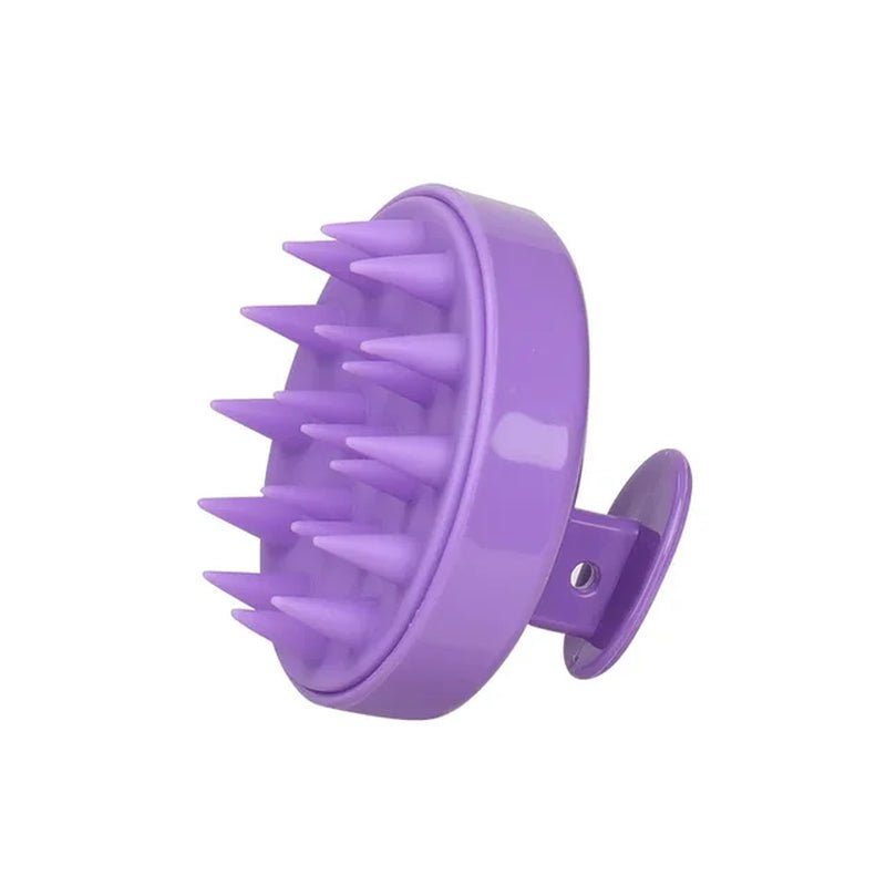 Silicone Shampoo Brush Scalp Massage Brush Head Washing Comb Long Handle Hair Massager Bath Brush Body Scrubber Hair Accessories - Gorgeous Strands Retail