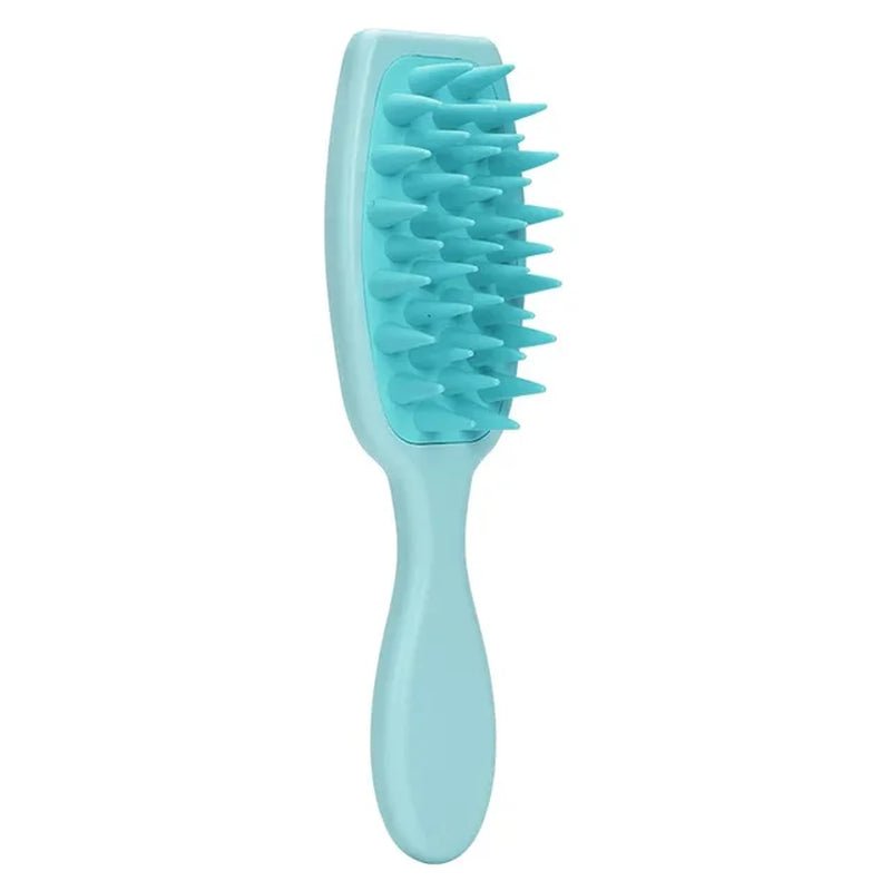 Silicone Shampoo Brush Scalp Massage Brush Head Washing Comb Long Handle Hair Massager Bath Brush Body Scrubber Hair Accessories - Gorgeous Strands Retail