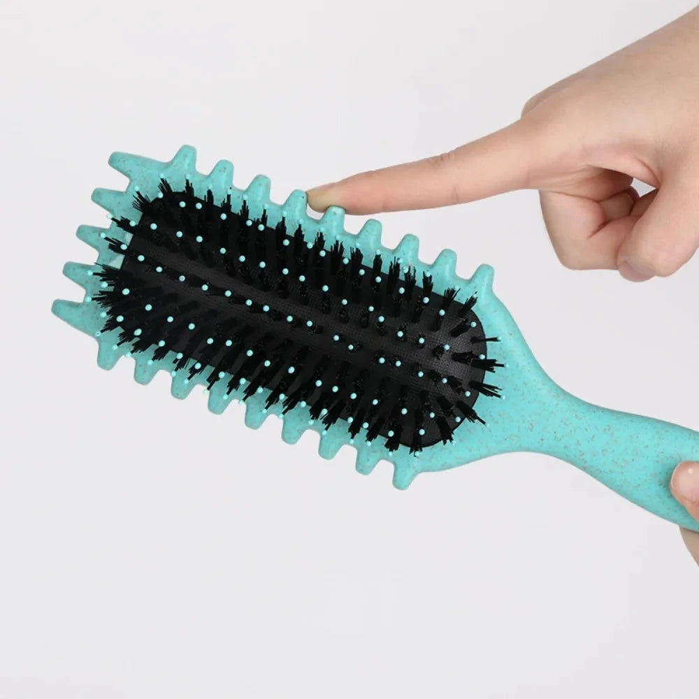 Women'S Hair Comb Hollow Shaped Curly Hair Comb Multi Functional Scalp Massage and Anti-Static Fluffy Hair Brush Hairstyle Tools